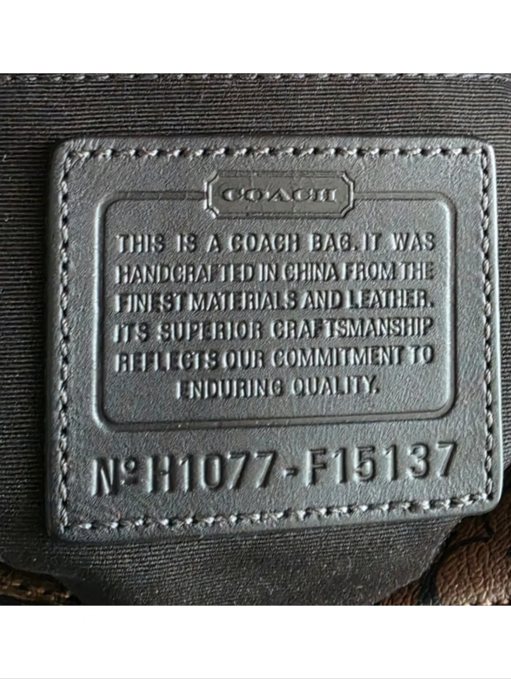 Coach style number